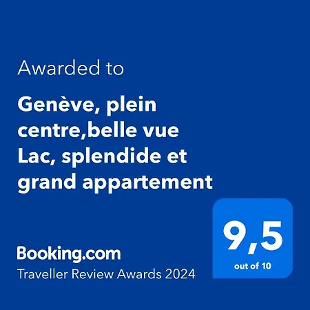 Appartement Geneve, Plein Centre,belle Vue Lac, Splendide Et Grand *